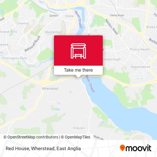 Red House, Wherstead map