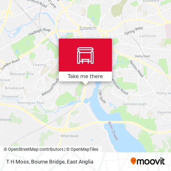 T H Moss, Bourne Bridge map