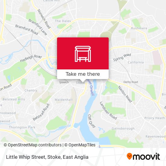 Little Whip Street, Stoke map