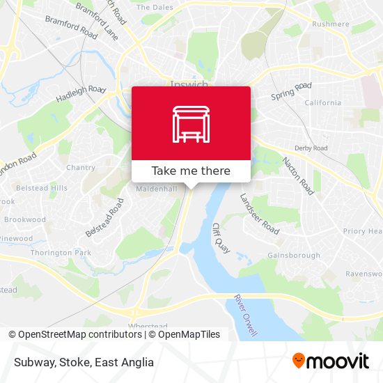 Subway, Stoke map