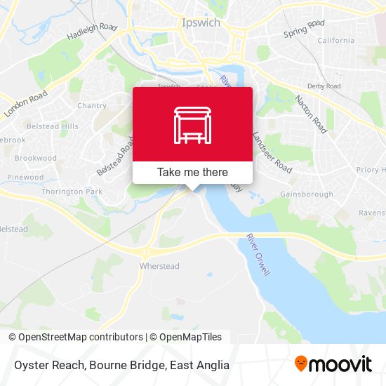 Oyster Reach, Bourne Bridge map