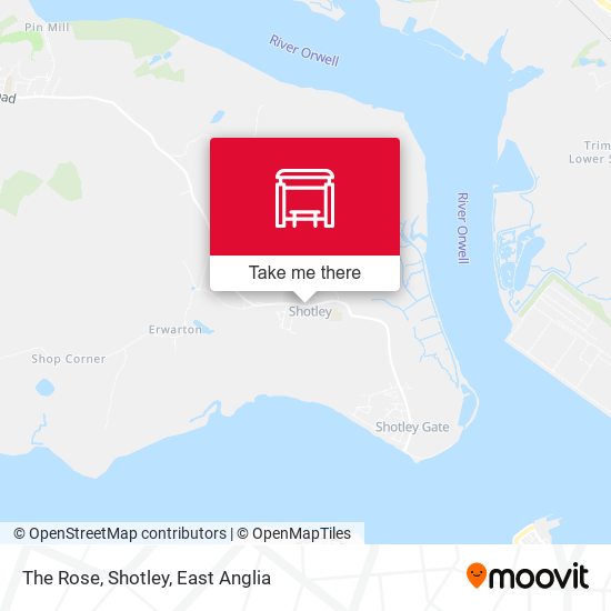 The Rose, Shotley map