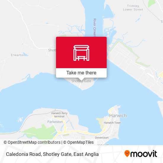 Caledonia Road, Shotley Gate map