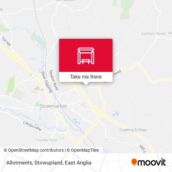 Allotments, Stowupland map