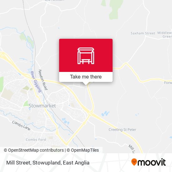 Mill Street, Stowupland map