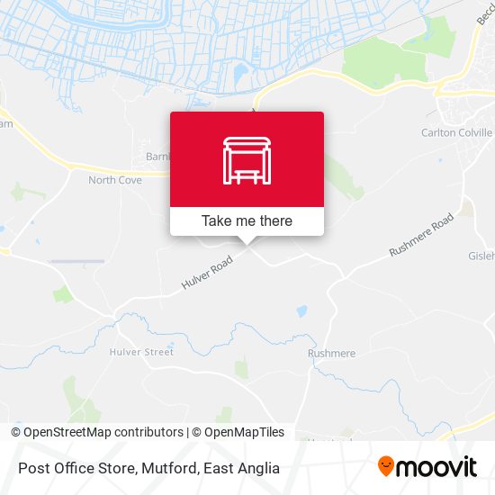 Post Office Store, Mutford map