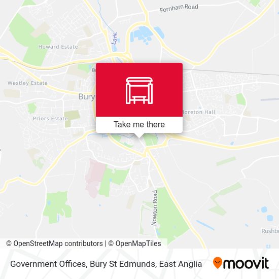 Government Offices, Bury St Edmunds map