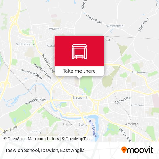 Ipswich School, Ipswich map