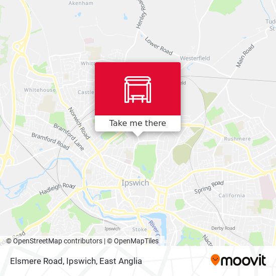 Elsmere Road, Ipswich map