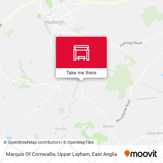 Marquis Of Cornwallis, Upper Layham map