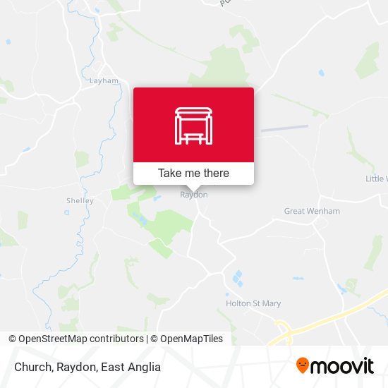 Church, Raydon map
