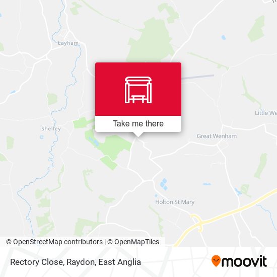 Rectory Close, Raydon map