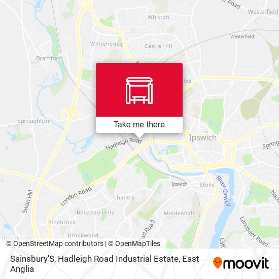 Sainsbury'S, Hadleigh Road Industrial Estate map
