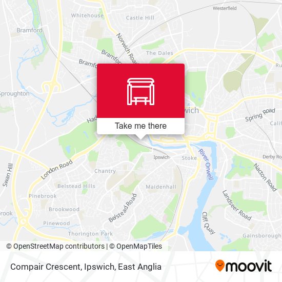 Compair Crescent, Ipswich map