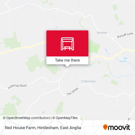 Red House Farm, Hintlesham map