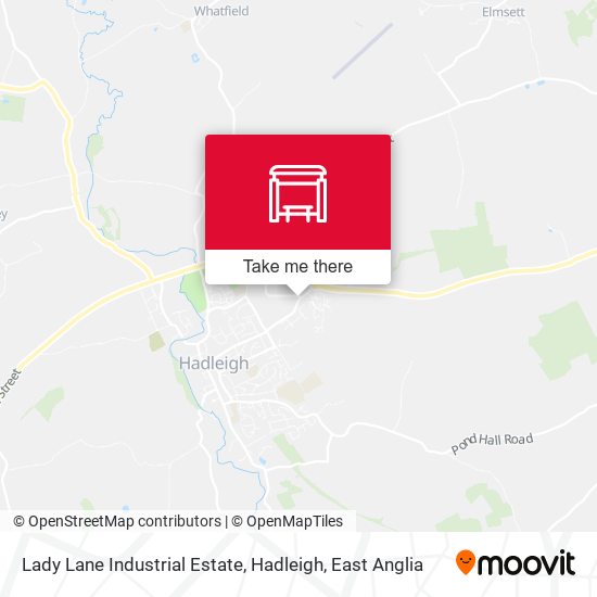 Lady Lane Industrial Estate, Hadleigh map
