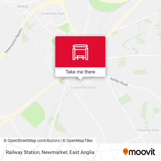 Railway Station, Newmarket map