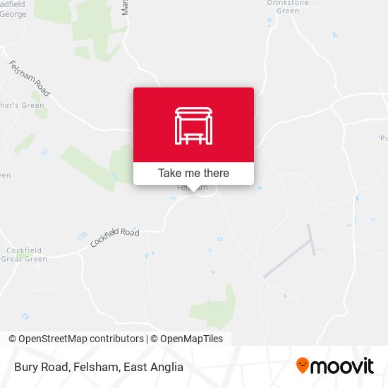 Bury Road, Felsham map