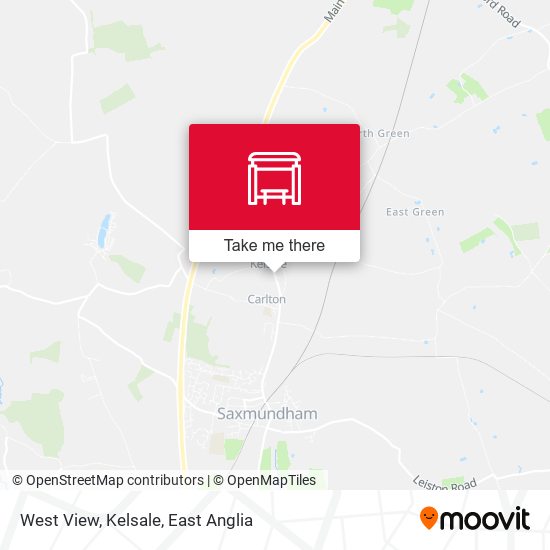 West View, Kelsale map