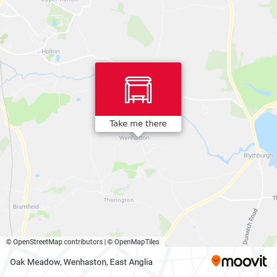 Oak Meadow, Wenhaston map