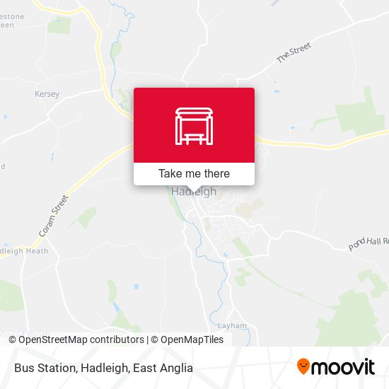 Bus Station, Hadleigh map