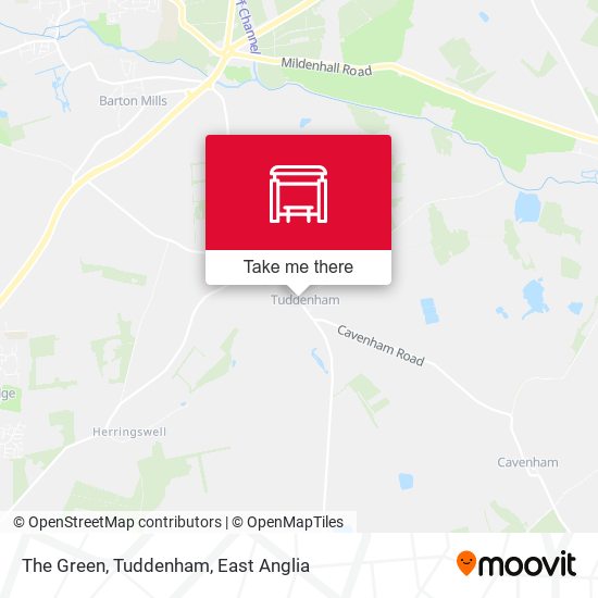 The Green, Tuddenham map