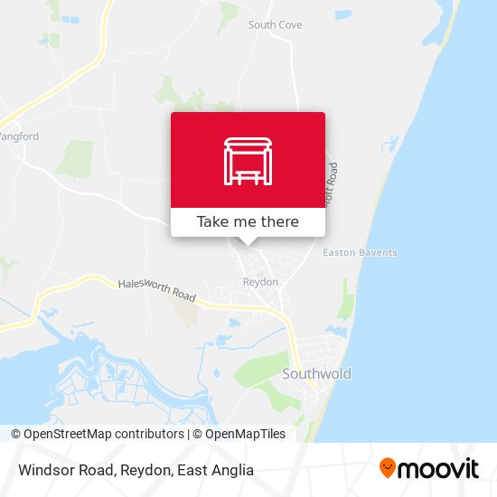 Windsor Road, Reydon map
