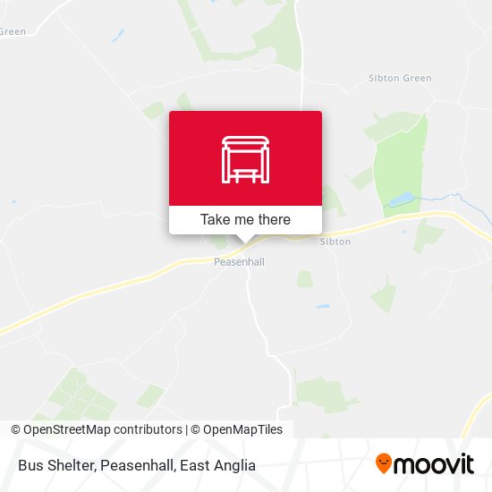 Bus Shelter, Peasenhall map