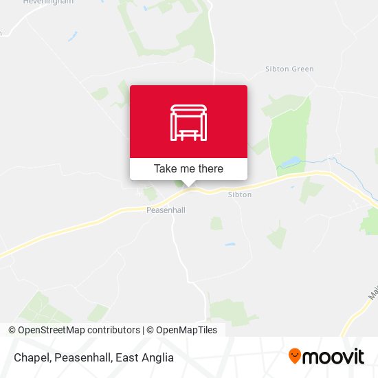 Chapel, Peasenhall map