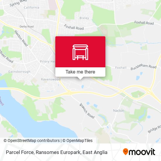 Parcel Force, Ransomes Europark map