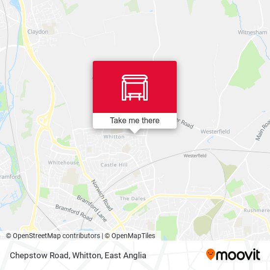 Chepstow Road, Whitton map