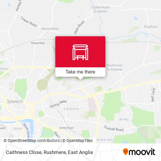 Caithness Close, Rushmere map