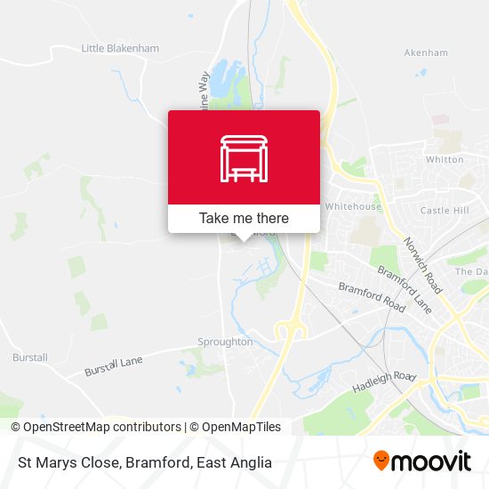 St Marys Close, Bramford map