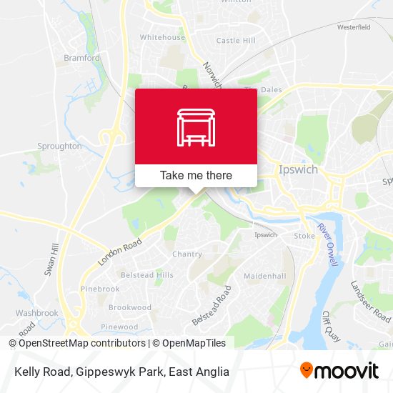 Kelly Road, Gippeswyk Park map