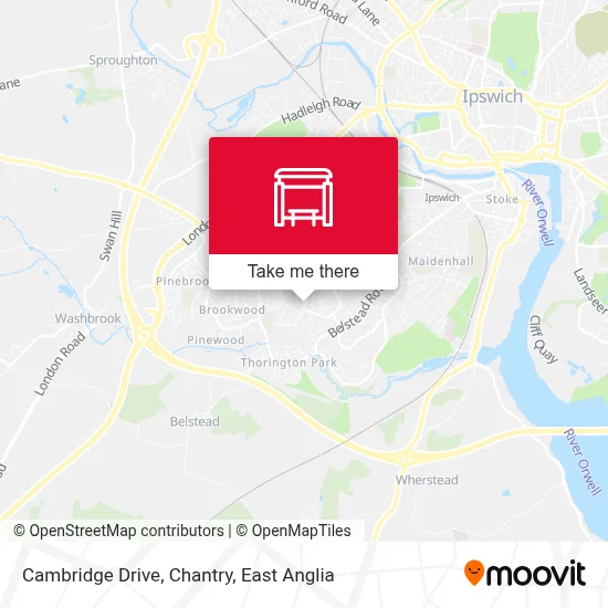 Cambridge Drive, Chantry map