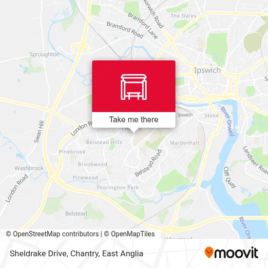 Sheldrake Drive, Chantry map