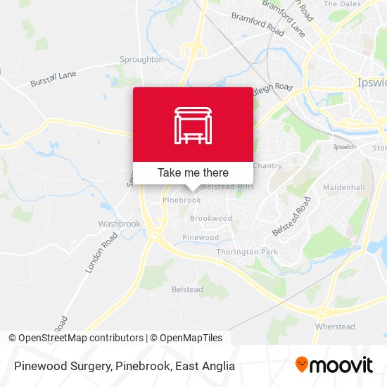 Pinewood Surgery, Pinebrook map