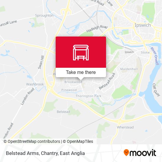 Belstead Arms, Chantry map