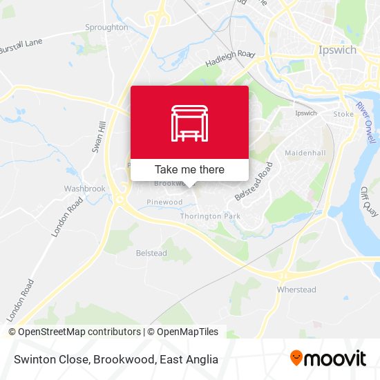 Swinton Close, Brookwood map