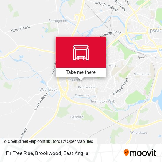 Fir Tree Rise, Brookwood map