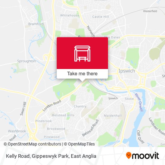 Kelly Road, Gippeswyk Park map