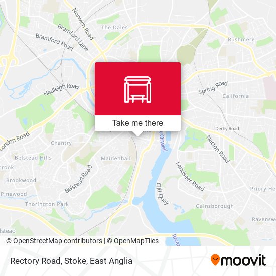 Rectory Road, Stoke map