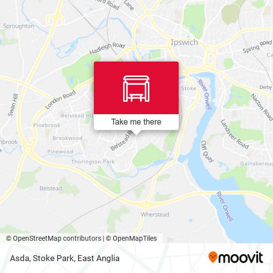 Asda, Stoke Park map