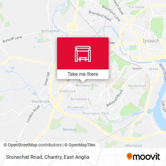 Stonechat Road, Chantry map