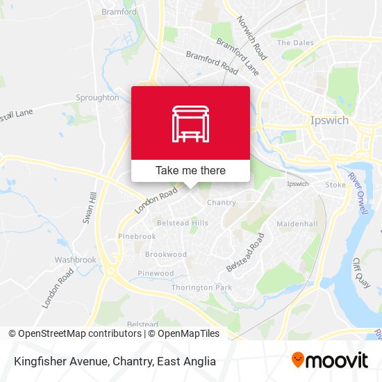 Kingfisher Avenue, Chantry map