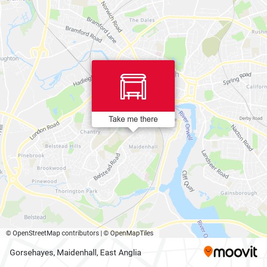 Gorsehayes, Maidenhall map