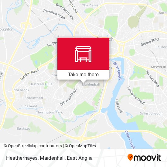 Heatherhayes, Maidenhall map