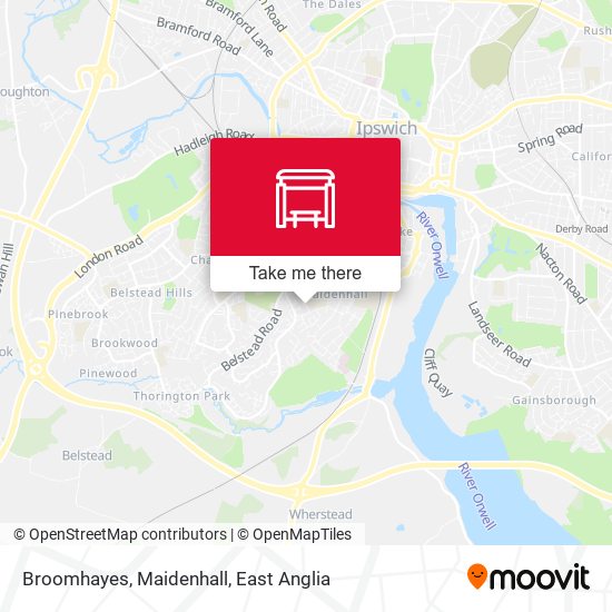 Broomhayes, Maidenhall map