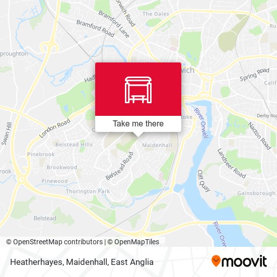 Heatherhayes, Maidenhall map