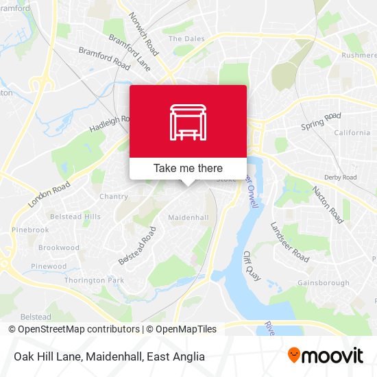 Oak Hill Lane, Maidenhall map